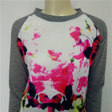 Plus size Brand New Fashion Women Blouses Embroidery Patchwork Long Sleeve Blouse Blusas Femininas 70091