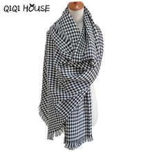 Ponchos nd Capes Womens Winter Warm Knit Wool Long Plaid Shawl Stole Scarves Women's Big ponchos And Capes Echarpe Plaid #521