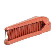 Pro Salon Anti-Static Combing Folding Hairdressing Hair Brush Comb red