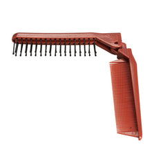 Pro Salon Anti-Static Combing Folding Hairdressing Hair Brush Comb red