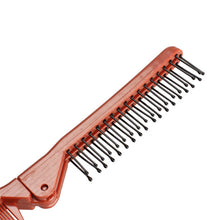 Pro Salon Anti-Static Combing Folding Hairdressing Hair Brush Comb red