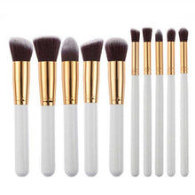 Professional 10pcs Makeup Brushes Set Powder Foundation Eyeshadow Tool Synthetic Hair pinceaux maquillage 2017 Anne