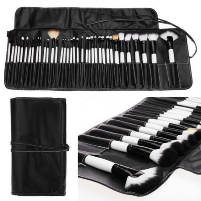 Professional 36PCS Soft Cosmetic Eyebrow Shadow Makeup Brush Set Kit + Pouch Bag set de brochas de maquillaje Anne