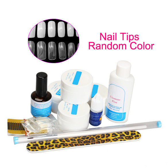 Professional Nail Art UV Gel Kit UV Top Coat Nail Glue Nail File Set