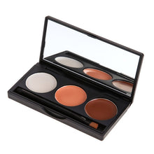 Professional makeup 3 Colors Face Contour Palette Face Cream Concealer Palette Contouring Makup Palette with Mirror