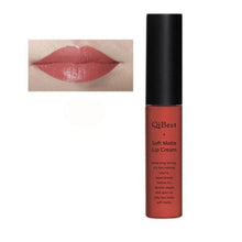 QiBest 2017 Waterproof Matte liquid lipstick Long lasting lip gloss Natural Matte lipstick Cosmetics Maquiagem