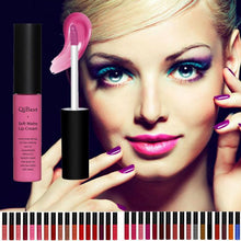 QiBest 2017 Waterproof Matte liquid lipstick Long lasting lip gloss Natural Matte lipstick Cosmetics Maquiagem