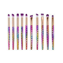 Quality Guarante As the picture shown 10PCS Make Up Foundation Eyebrow Eyeliner Blush Cosmetic Concealer Brushes Anne