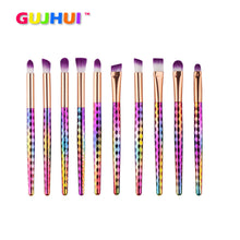 Quality Guarante As the picture shown 10PCS Make Up Foundation Eyebrow Eyeliner Blush Cosmetic Concealer Brushes Anne