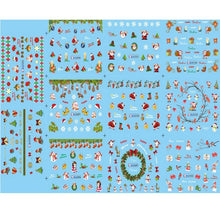 Quality Guarantee 100% Brand new and high qualit Christmas Nail Art Transfer Stickers 3D Design Manicure Tips Decal Decoration