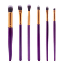 Quality Guarantee wool fiber + aluminum + wooden handle Material 6Pcs Cosmetic Brush Makeup Brush Sets Kits Tools Anne