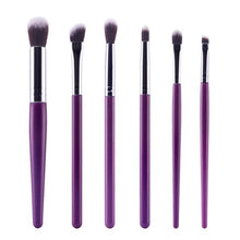 Quality Guarantee wool fiber + aluminum + wooden handle Material 6Pcs Cosmetic Brush Makeup Brush Sets Kits Tools Anne