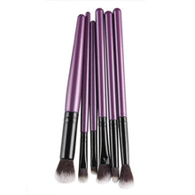 Quality Guarantee wool fiber + aluminum + wooden handle Material 6Pcs Cosmetic Brush Makeup Brush Sets Kits Tools Anne