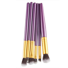 Quality Guarantee wool fiber + aluminum + wooden handle Material 6Pcs Cosmetic Brush Makeup Brush Sets Kits Tools Anne