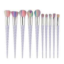 Realer 10PCS Make Up Foundation Eyebrow Eyeliner Blush Cosmetic Concealer Brushes women make up sets Anne