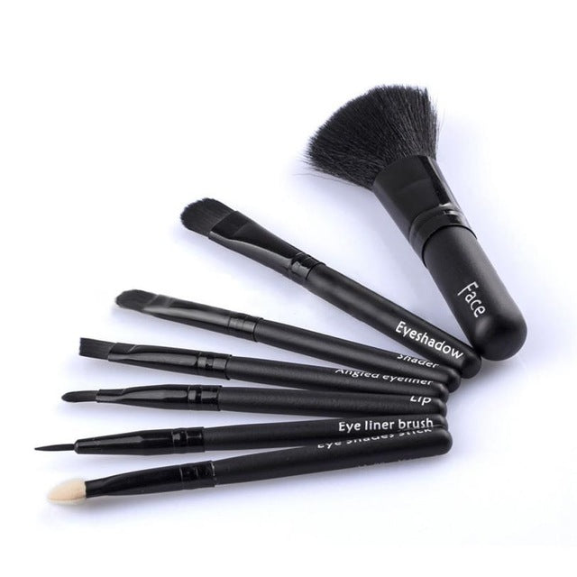 Realer 7Pcs Makeup Brushes Set Powder Foundation Eyeshadow Eyeliner Lip Cosmetic Brush eyeshadow brush Anne