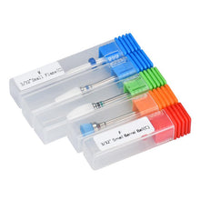 Realer Ceramic and stainless steel 5PC Ceramic Nail Drill Bit Tool Smooth Top Rotary File Manicure Pedicure Shank Anne