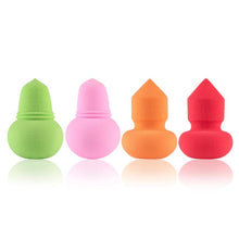 Realer Latex Material 4pcs Pro Beauty Flawless Makeup Foundation Puff Multi Shape Sponges New silicone puff Anne