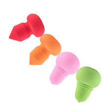 Realer Latex Material 4pcs Pro Beauty Flawless Makeup Foundation Puff Multi Shape Sponges New silicone puff Anne