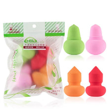 Realer Latex Material 4pcs Pro Beauty Flawless Makeup Foundation Puff Multi Shape Sponges New silicone puff Anne