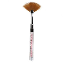 Realer Nail Art Fan Pen Brush Nail Tools Gel Pen Brush Acrylic Handle Tool Crystal Nail Acrylic Material Anne