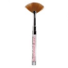 Realer Nail Art Fan Pen Brush Nail Tools Gel Pen Brush Acrylic Handle Tool Crystal Nail Acrylic Material Anne