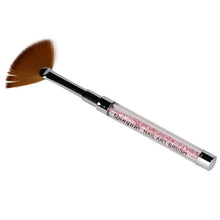 Realer Nail Art Fan Pen Brush Nail Tools Gel Pen Brush Acrylic Handle Tool Crystal Nail Acrylic Material Anne