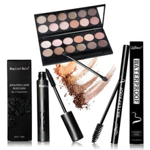 Realer modification of the eye contour Qibest perfect combination of eye makeup Eye Shadow + Mascara + Eyeliner Anne