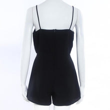 Rompers Womens Jumpsuit 2016 Sleeveless Sling Black shorts Sexy Jumpsuit #3546