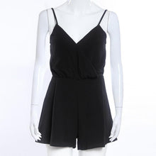 Rompers Womens Jumpsuit 2016 Sleeveless Sling Black shorts Sexy Jumpsuit #3546