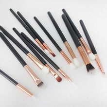 Rose Gold 12Pcs Cosmetic Brushes Makeup Brush Set Professional Foundation Powder Brush Kits Tools