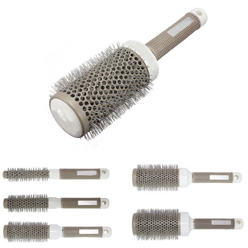 Round Rolling Hair Brush Set Barrel Curling Brush Comb Hair Styling Tools Barber Salon Comb For Girls