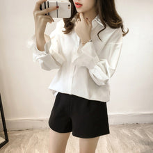 S-3XL Button Blouses New 2017 Fashion Lantern Sleeve Blouse Korean Style Ladies Blusas Women Tops Plus Size 72661