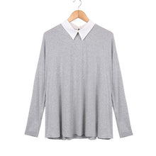 S M L -3XL Plus Size High Quality Long Sleeve Casual Bottom Loose Shirt Women Blusas Thin Blouse 70089