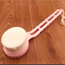 SPA Scrubber Grip Massager Bathing Long Handle Soft Fiber Body Bath Shower Back Brush
