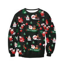Santa Claus Christmas Women Tracksuit Loose Casual Pullovers Autumn Winter Basic Tops Sweatshirts Polerones Mujer#C114