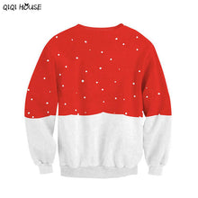 Santa Claus Christmas Women Tracksuit Loose Casual Pullovers Autumn Winter Basic Tops Sweatshirts Polerones Mujer#C114