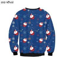 Santa Claus Christmas Women Tracksuit Loose Casual Pullovers Autumn Winter Basic Tops Sweatshirts Polerones Mujer#C114