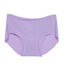 Seamless Ice Silk Underwear Sexy Women Invisible Underwear Briefs Thong Ice Silk Seamless Crotch#3546