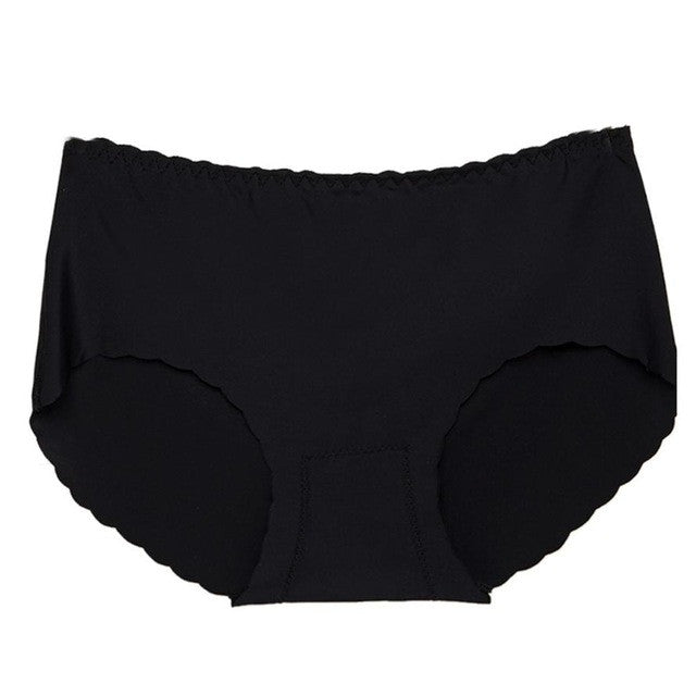 Seamless Ice Silk Underwear Sexy Women Invisible Underwear Briefs Thong Ice Silk Seamless Crotch#3546
