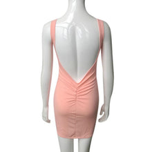 Sexy Dress Backless Pink Solid Sheath Mini Summer Dress Vestido De Festa Curto#B711