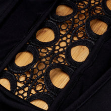 Sexy Jumpsuit 2017 Black Sleeveless Jumpsuit Lace Hollow Out Sexy Chocker Women Bodysuit Rompers Womens#1521