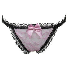 Sexy Lace Bow Thongs And G-String Women Solid Ladies V-String Briefs Panties Lingerie Hot Underwear Women bragas mujer #03