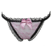 Sexy Lace Bow Thongs And G-String Women Solid Ladies V-String Briefs Panties Lingerie Hot Underwear Women bragas mujer #03