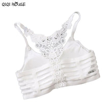 Sexy Lingerie Hot Hollow Out Crochet Crop Top Floral Bustier Tank Tops Ondergoed Dames#C923