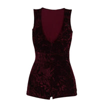 Sexy Rompers Velvet Chocker One Piece Jumpsuit Vintage Sleeveless Slim Playsuit Sexy Club Jumpsuits#212