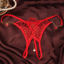 Sexy Women G-String Black Red Polyster Lace Open Crotch Underwear Women Thongs Lady Panties Underpanties Ladies #1215