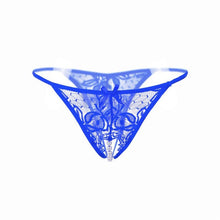 Sexy Womens Briefs Lace Open Crotch Panties For Women Lace Hollow Out Pearls Open Crotch Thongs G-string Ladies Erotic Underwear
