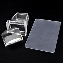 Silicone Plastic Nail Stamper Scraper Plate Image Stamping Polish Paint Set Apply to your nails or other objects Anne