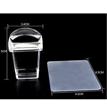 Silicone Plastic Nail Stamper Scraper Plate Image Stamping Polish Paint Set Apply to your nails or other objects Anne